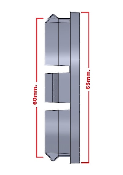 Jant Göbeği Mini Cooper 65-60 60Mm Yuva Plasto 4Lü Set Siyah