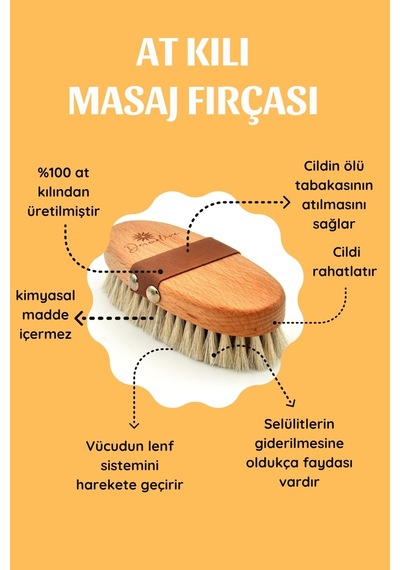 Doğal Kabak Lifi + Zeytinyağlı Sabun + At Kılı Masaj Fırçası + Topuk Taşı Banyo Seti 6'lı