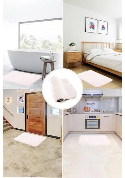 Brillahome Kaymaz Taban, Tekli Post Peluş Banyo Paspası, Kaymaz Taban 50 80 Cm 001