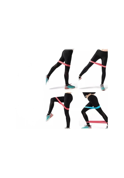 Aerobik Band Pilates Yoga Fitness Squat Çalışma Lastiği Siyah