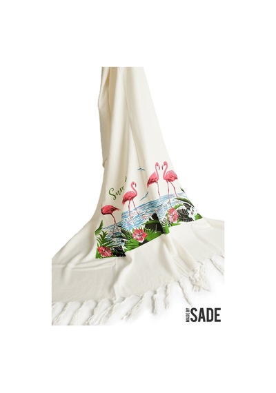 Peştemal Bambu Flamingo Desen