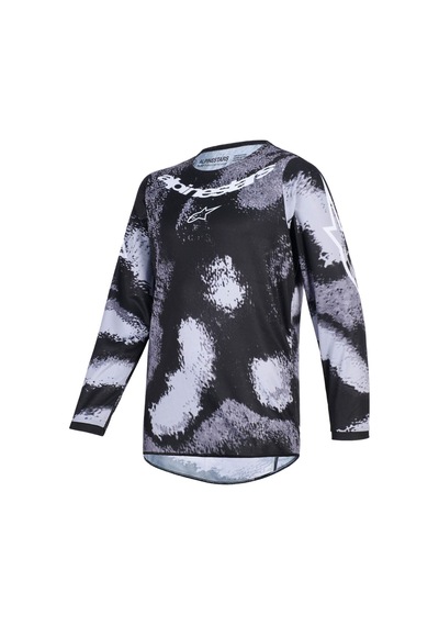 Alpinestars Youth Fluid Lahnd Genç Off-road Motosiklet Jerseyi Gri Kamo