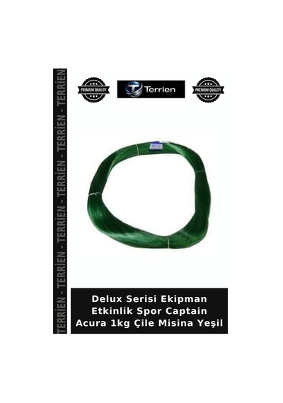 Delux Serisi Ekipman Etkinlik Spor Captain Acura 1kg Çile Misina Yeşil 0.80 Mm