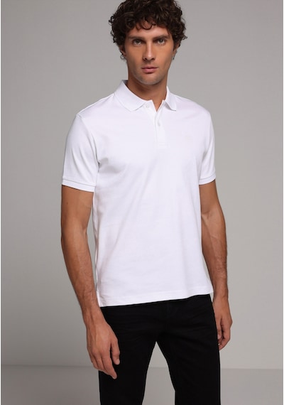 Colin's Colins Regular Fit Polo Yaka Düz Erkek Beyaz Kısa Kol Tişört Cl1080054 Q1.v2 Wht