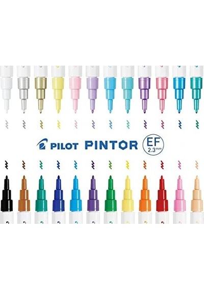 Pilot Pintor Markör Kalem Ef Uç Siyah Diğer