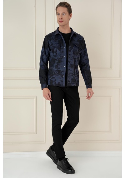 Efor G 1578 Slim Fit Lacivert Klasik Gömlek Lacivert