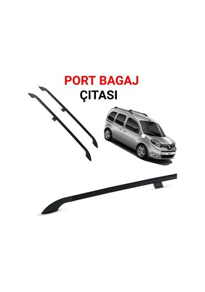 Kangoo Siyah Portbagaj Tavan Çitası Kısa Şase 2012 2013 2014 2015