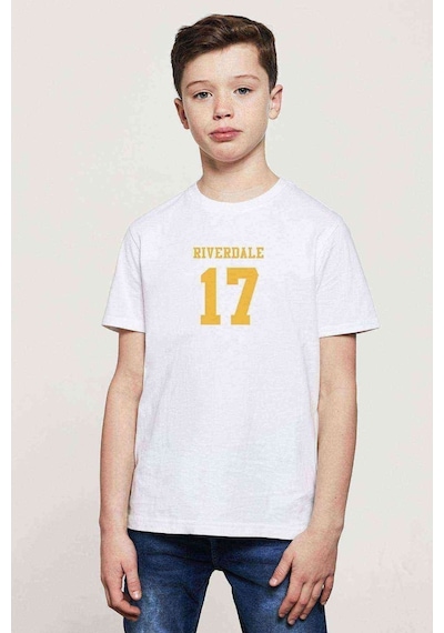 Tshirthane Riverdale 17 Baskılı Unisex Çocuk Beyaz Tshirt