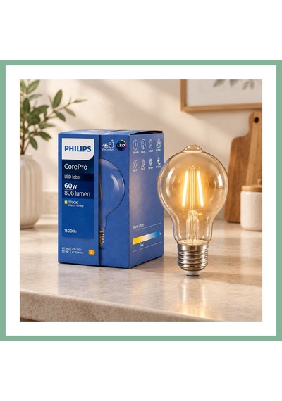 Bşkvirgo Filament Rustik G93 E27 Led Ampul 2700k Bsk2026 Standart