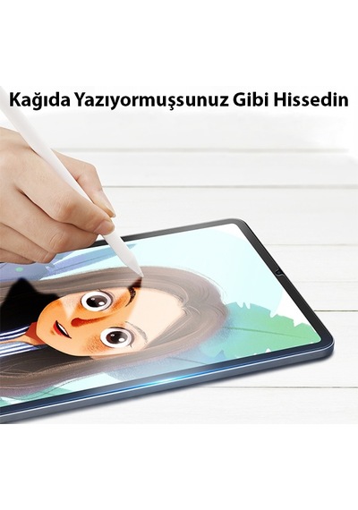 Ally Apple Uyumlu iPad Mini 6 Paper Like Film Darbe Emici Pet Ekran Koruyucu