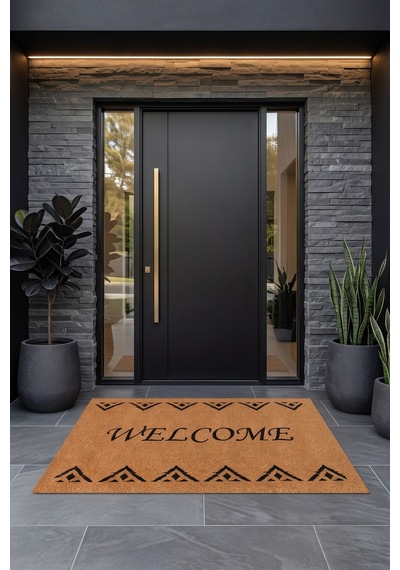 Villadia Home Textile Kapı Önü Paspası Kaymaz Taban Dekoratif Paspas Ev Giriş Antre İç Ve Dış Mekan Paspası 45x70 Cm 18ypycoco