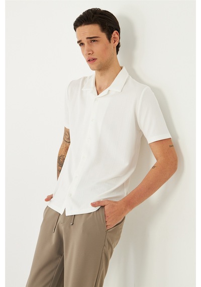 White Stone Beyaz Gömlek T-shirt