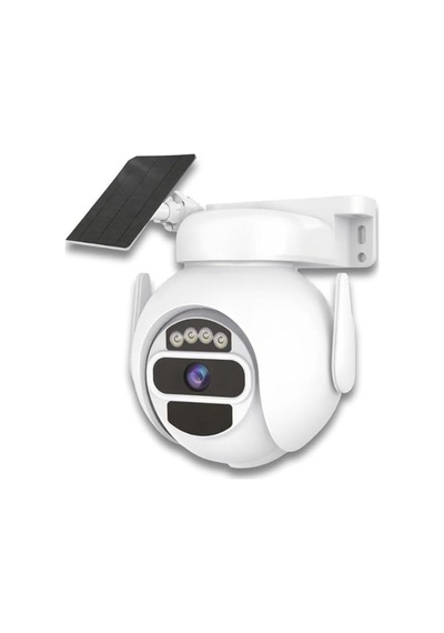 Cata Ct-4053 3 Mp Akıllı Solar Sım Kart Uyumlu Gece Görüşlü Güvenlik Kamerası Çok Renkli