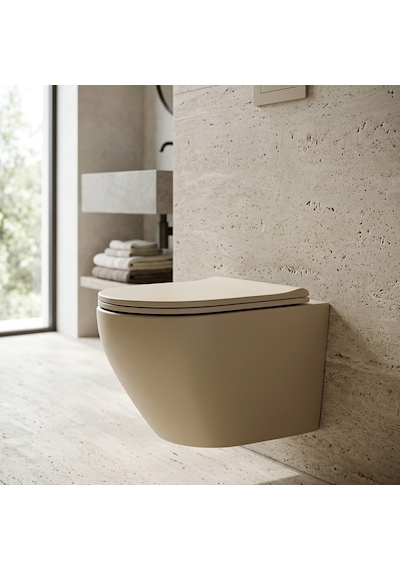 Et-y401mk Mat Cappucino Asma Klozet Krem
