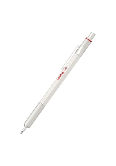 Rotring 600 Metal Tükenmez Kalem Metalik Beyaz