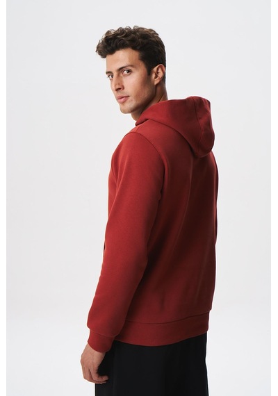 AR-MA Arma Erkek Regular Fit Yazı Baskılı Dikişli Kanguru Cepli Sweatshirt 001