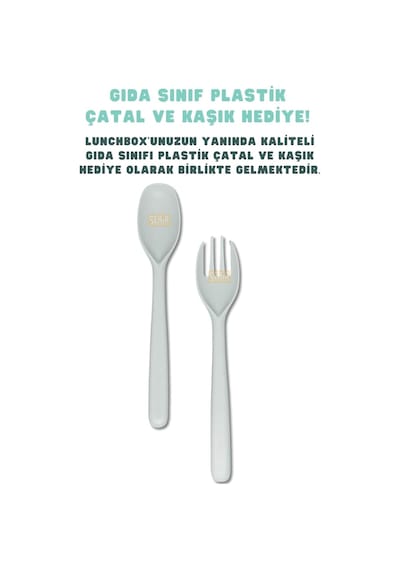Bento 1300ml Lunchbox Tek Katlı 4 Bölmeli Abs Plastik Çocuk Sefer Tası Yemek Kutusu Yeşil Çok Renkli