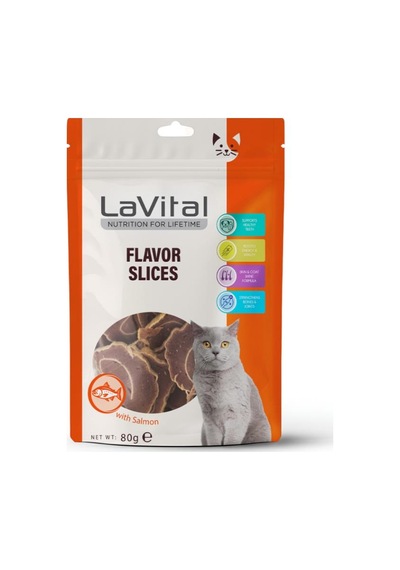 Lavital Somonlu Suşi Dilimleri Kedi Ödül Maması 80 Gr
