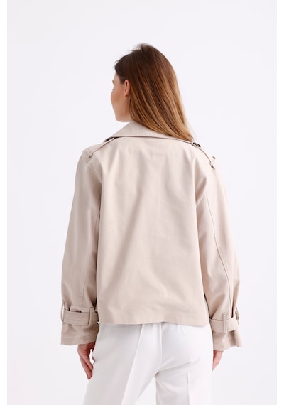 Pastelastore %100 Pamuk Gabardin Astarlı Oversize Geniş Kalıp Kadın Crop Kısa Trençkot 1122 Taş Rengi Taş Pastelastore %100 Pamuk Gabardin Astarlı Oversize Geniş Kalıp Kadın Crop Kısa Trençkot 1122 Taş Rengi Taş