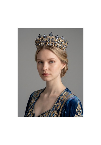 Golden Night Crown-gelin,kına,nişan,söz,after,bride,party Taç Lacivert - 889679471 Lacivert