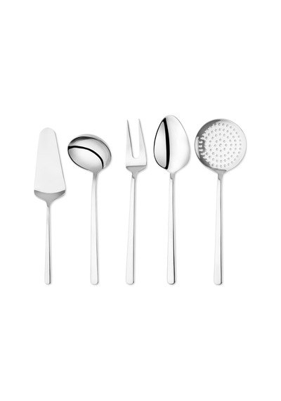 Ayrex Schafer Steely Çelik Servis Seti 5 Parça-gümüş01 Diğer