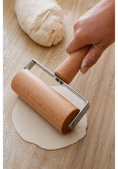 Bambu Merdane Hamur Açma Silindiri Doğal Ahşap Mini Merdane Pratik Hamur Açıcı Alet
