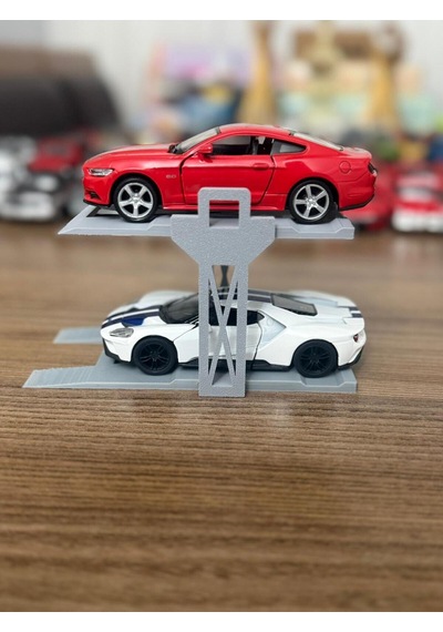 1:32 Ölçek Model Araba Sergileme Lifti - Standı 1 Adet - Araçlar Dahil Değildir .