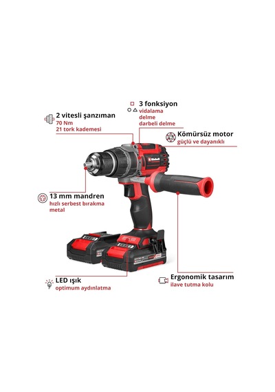 Professional Akülü Darbeli Vidalama Tp-cd 18/70 Li-i Bl Set 4514316