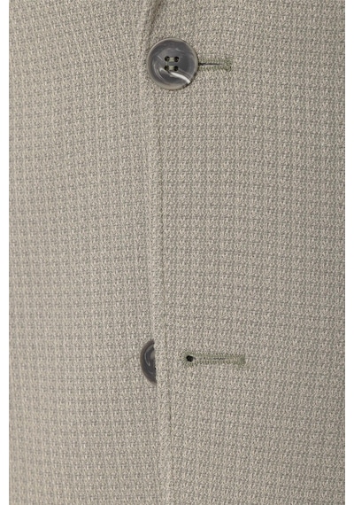 Süvari Haki Slim Fit Desenli Mono Yaka 6 Drop Ceket