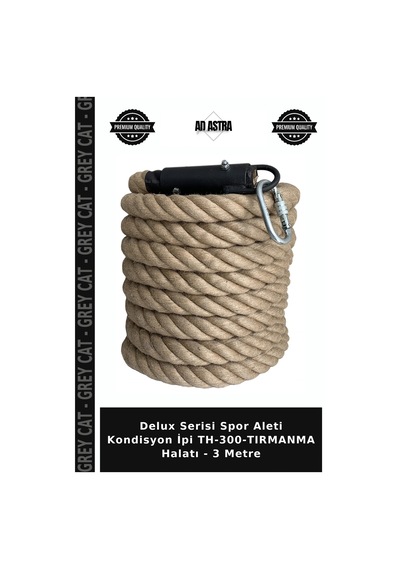 Delux Serisi Spor Aleti Kondisyon İpi Th-300-tırmanma Halatı - 3 Metre