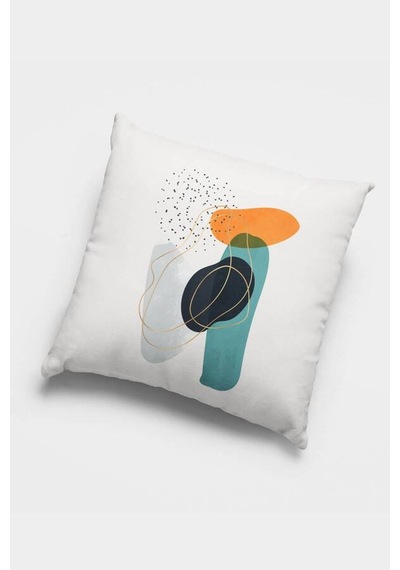 Turuncu Modern Çift Taraflı 4'lü Set Kırlent Kılıfı 4kr054n11