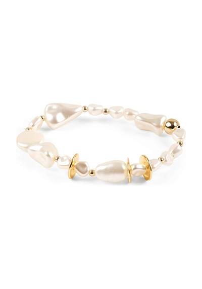 İncili Gold Detaylı Lastikli Bileklik S26blk009 Us26blk00974 Çok Renkli