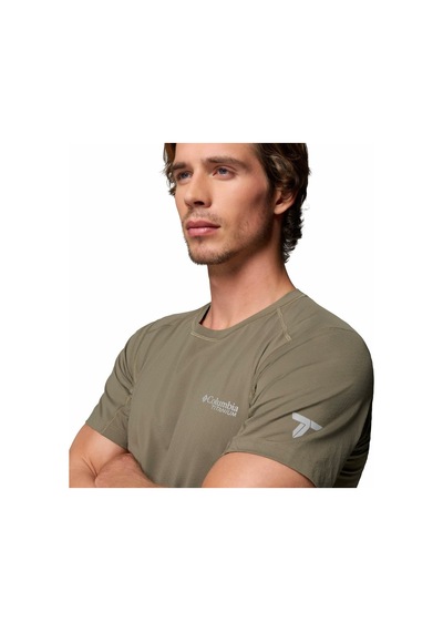 Columbia Diamond Peak Pro Erkek Teknik Kısa Kollu Tişört-9165 Çağla