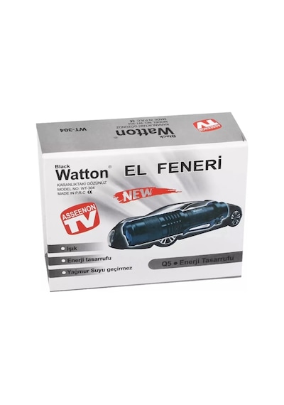 Mini Güçlü Şarjlı Pilli El Feneri Wt-304 Diğer