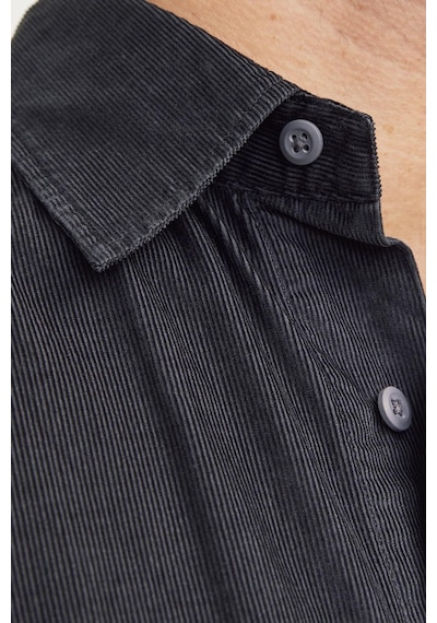 Jack & Jones Jack&jones Jprccregent Corduroy Shırt L/s Siyah