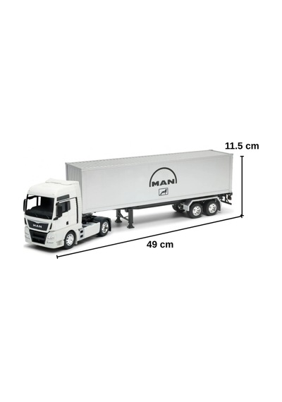 Man Tgx 1:32 Ölçek Die-cast Metal Dorseli Tır 49 Cm Büyük Boy Maket