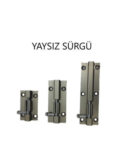 Sürgülü Kapı Kilidi Yaylı Ve Yaysız Seçeneği Sliding Door Lock 1'li Büyük Yaysız