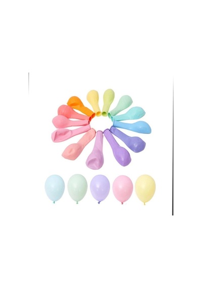 Makaron Zincir Balon Seti Hazır Zincir Balon Aparat + Balon + 100 Makaron Balon Pembe