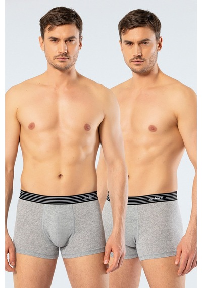 Cacharel Erkek 2'li Boxer Düz 1318/gri Gri