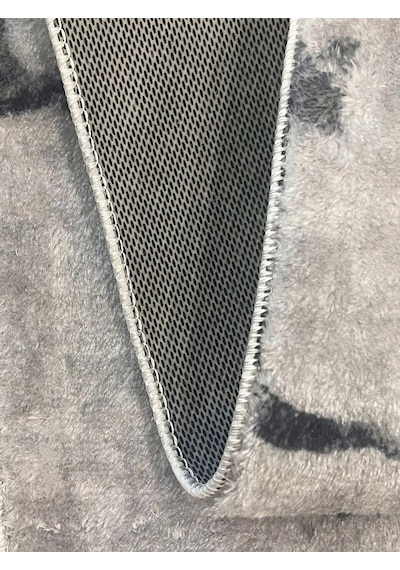 Raschel Carpet Çizgi Desenli Kahverengi Kaymaz Taban Kalın Peluş Halı - Yolluk Yüksek Kalite