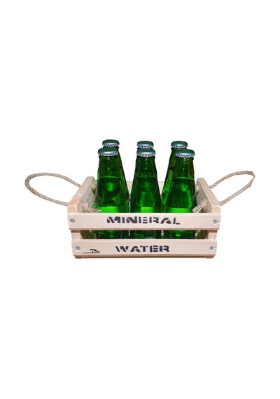 Doğal Ahşap Maden suyu soda Kasası Mini Çok Amaçlı Ahşap Kasa