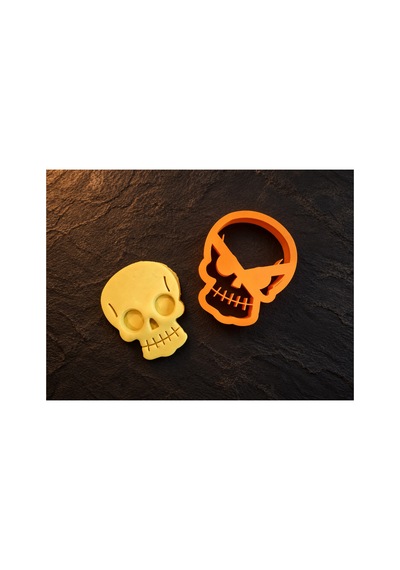 Halloween Kuru Kafa Kurabiye Kalıbı - Kafatası Hamur Kesici Cadılar Bayramı Diğer
