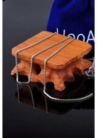 Küp Model Paslanmaz Çelik Erkek Kolye Zincir 3Mm 60Cm Eck21 (417481527)