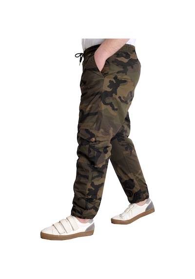 Mode Xl Erkek Pantolon Jogger Kamuflaj 23910 Haki Haki