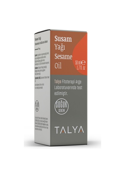 Talya Soğuk Sıkım %100 Saf ve Doğal  Susam Yağı 50 ML