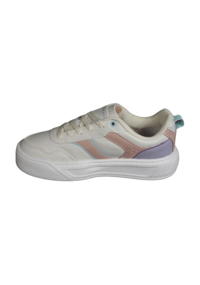 Kinetix Kadın Siyah Pembe Cilt Kalın Taban Sneaker Spor Ayakkabı 001