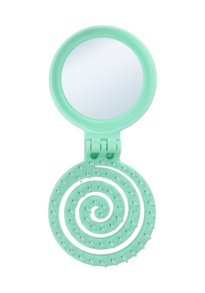 Proco Proco Beauty Makaron Saç Fırçası-üç Boyutlu 3d Esnek Aynalı Çanta Boy Saç Fırçası-compact Detangler 71926781