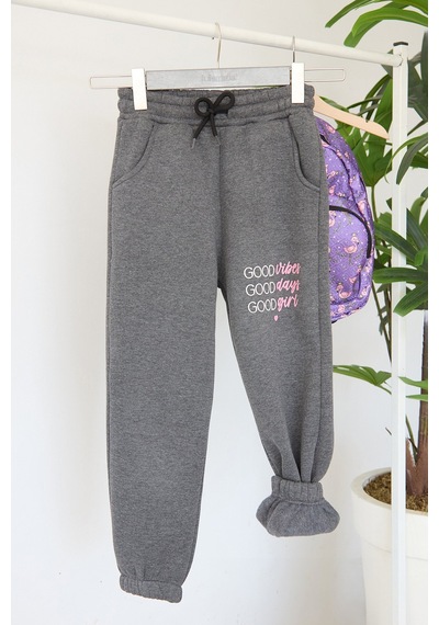3 İplik Yazı Baskılı Kız Çocuk Jogger Eşofman Altı 26kcck7376132905-antrasit Antrasit 3 İplik Yazı Baskılı Kız Çocuk Jogger Eşofman Altı 26kcck7376132905-antrasit Antrasit