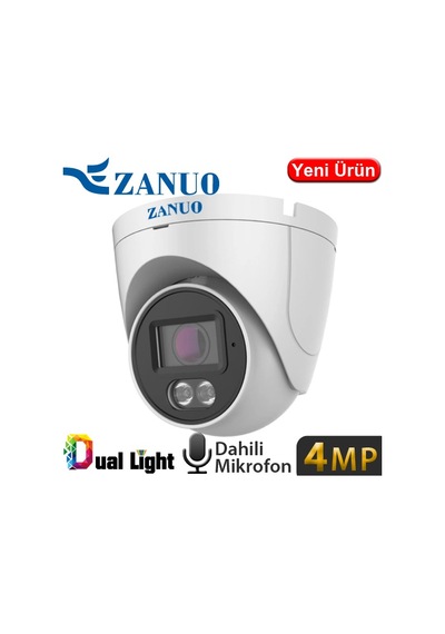 Zanuo Zn-ıpc-e1410c-s2-as-2.8mm 4mp 2.8mm Dual Light Ip67 Dahil.mik. 128gb Sd Dome Ip Kamera 30mt Zanuo Zn-ıpc-e1410c-s2-as-2.8mm 4mp 2.8mm Dual Light Ip67 Dahil.mik. 128gb Sd Dome Ip Kamera 30mt