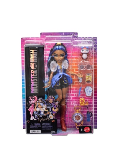 Robecca Steam Bebek Jmb81 Mavi Bluzu Ve Roket Çizmeleriyle Monster High Robecca Steam Bebek